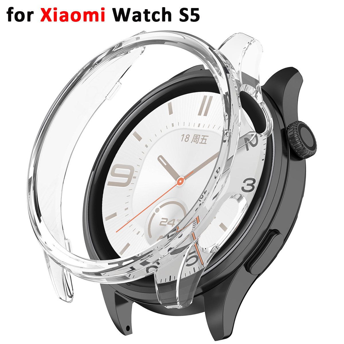 Xiaomi Smartwatch S4 Accessories - PC-Hohlgehäuse für Xiaomi Watch S5, Schutzhülle