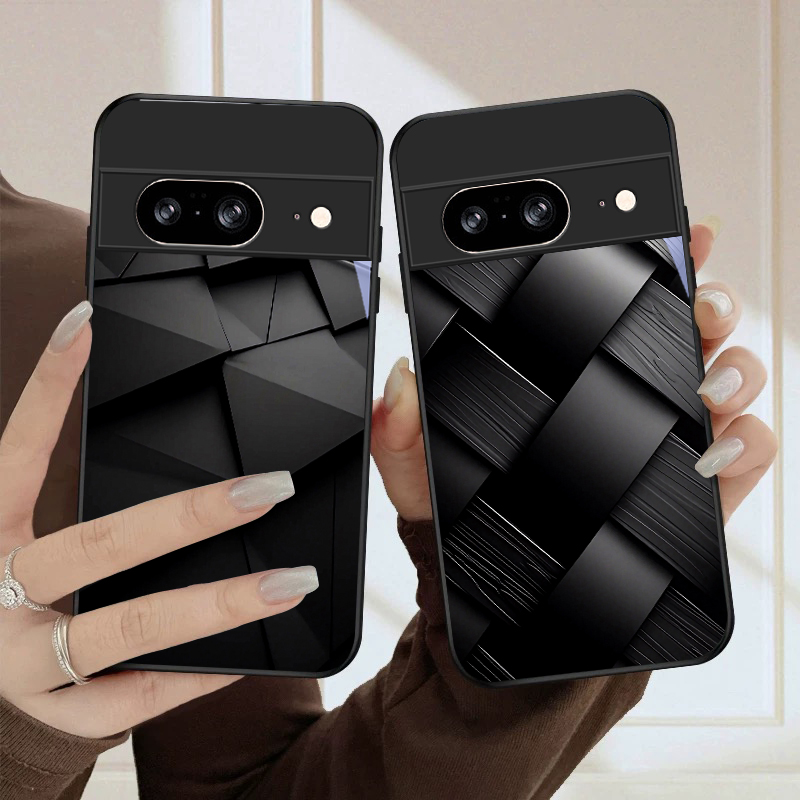 Google Pixel 9 - Dunkle geometrische Textur für Google Pixel