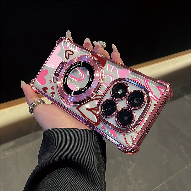 Vivo Y28 - Moderne Romantik-Herz-Design-Hülle für Vivo Y28S Y27
