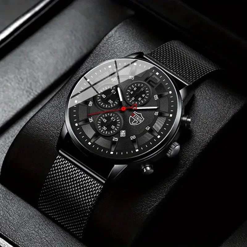 Stainless Mesh Band - DEYROS Mens Fashion Minimalistischen Uhren Männer