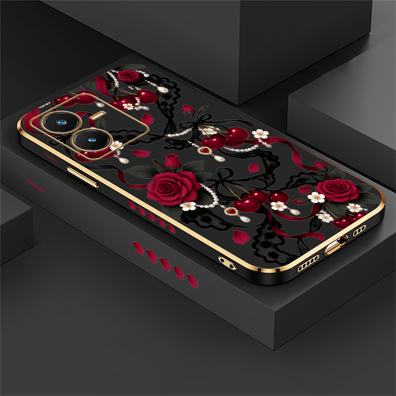 Vivo Y28 - Rosen-Print-Hülle für Vivo Y28 S Y27