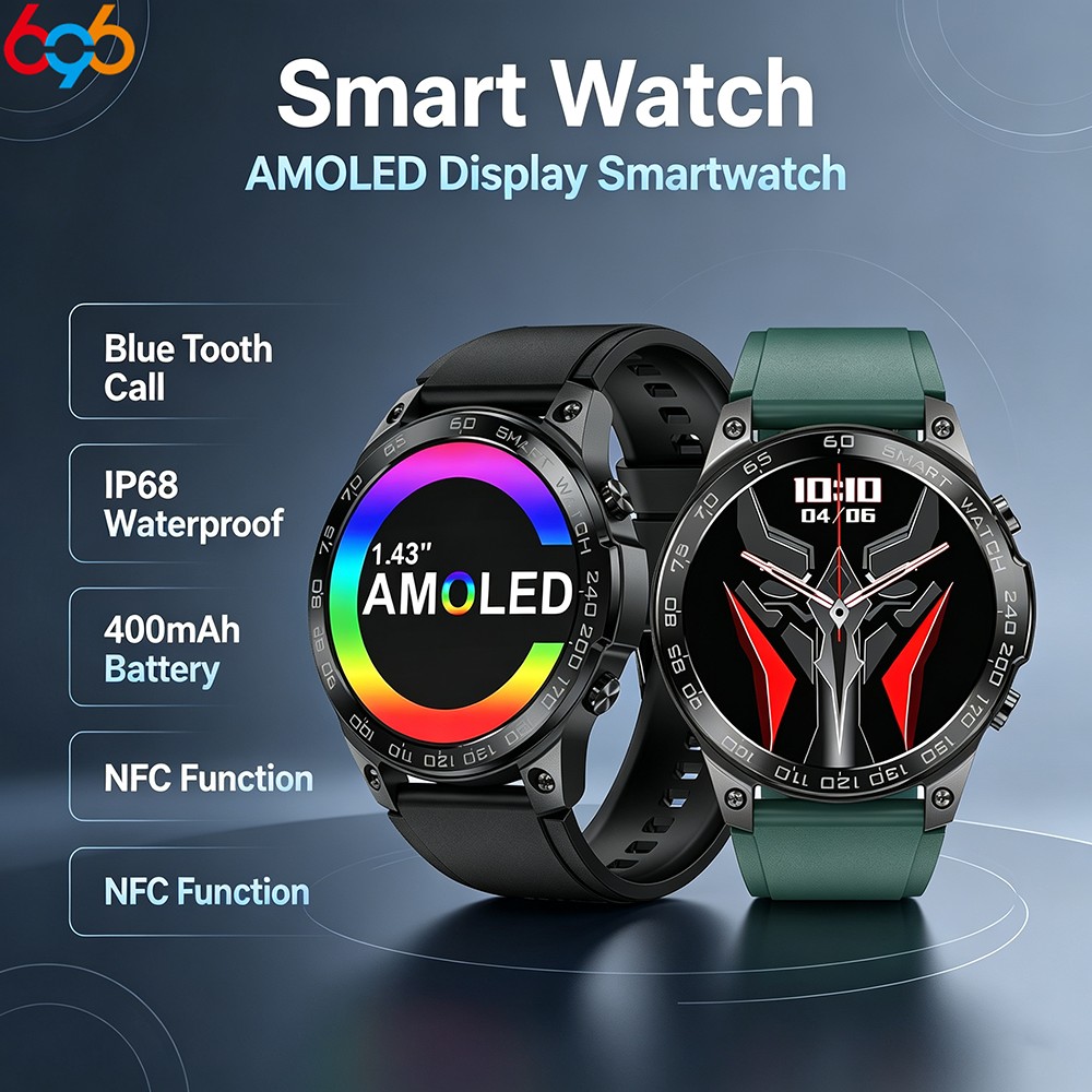Smartwatch Nexus - Herren NFC AMOLED Smartwatch mit 400mAh