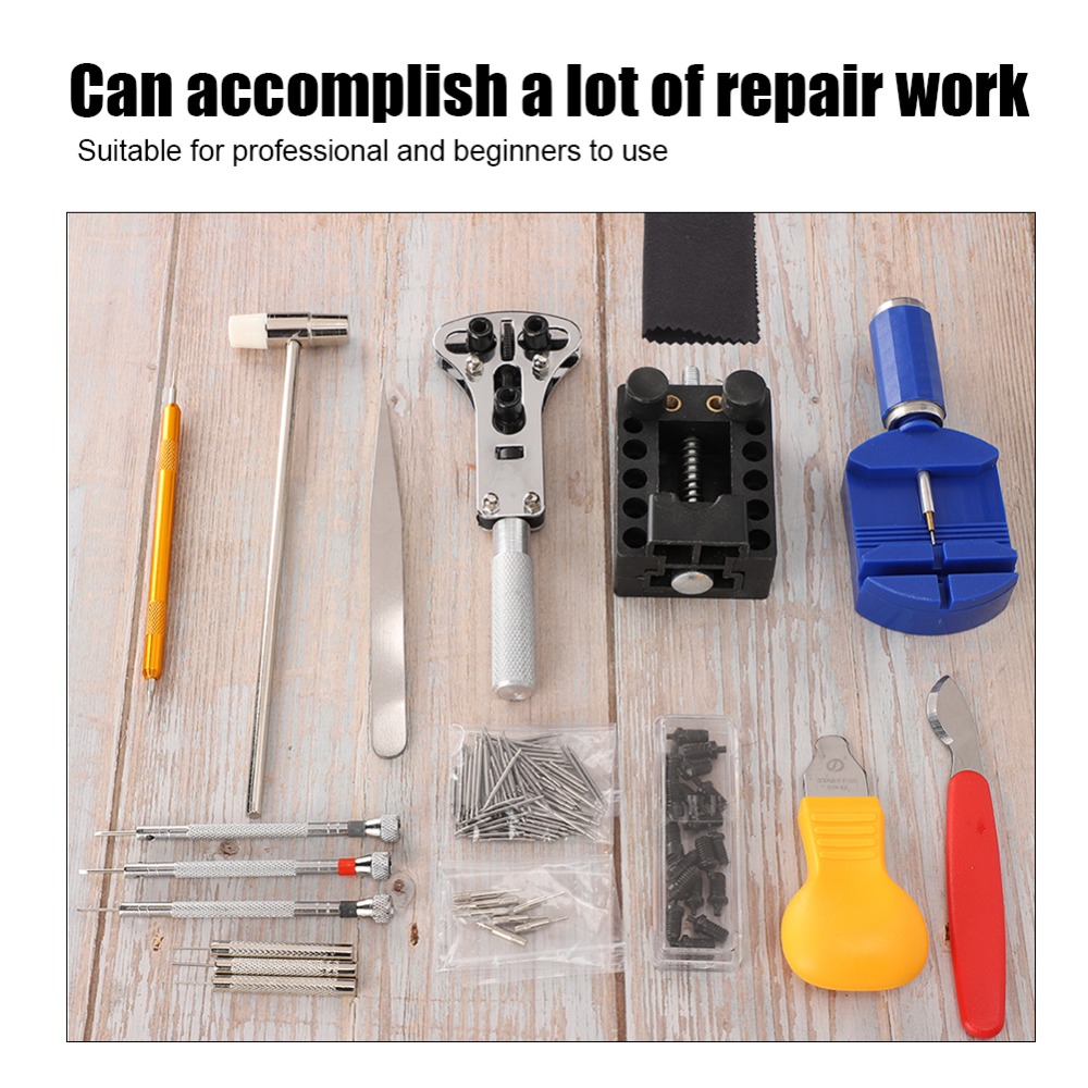 Tool Kit Strap Change - 147-teiliges Uhrenreparaturset in verschiedenen Farben, Metall,