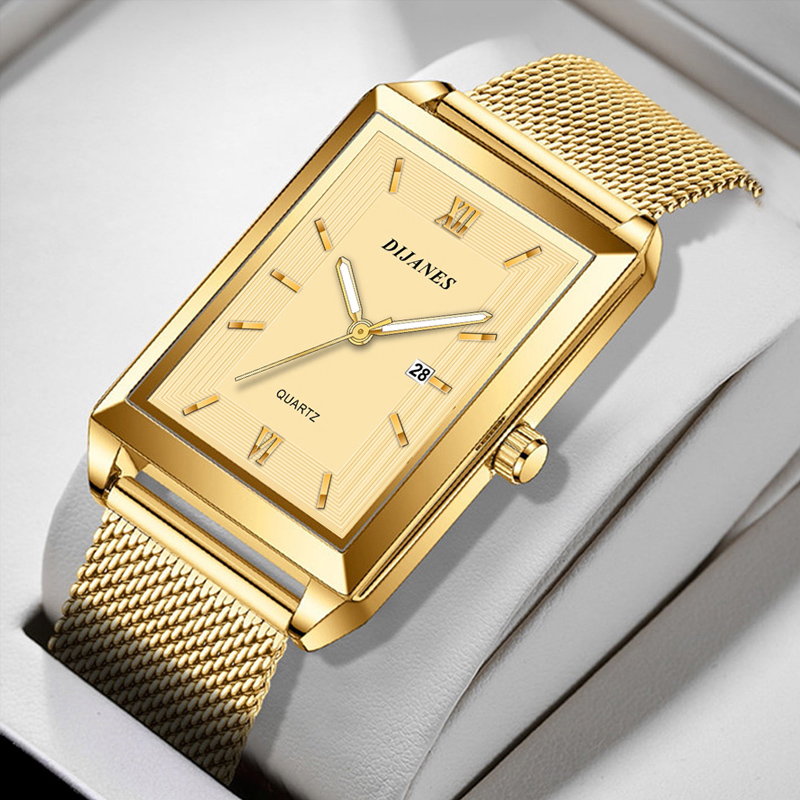 Herrenuhr mit Kalender, Datum, – Stainless Mesh Band Bewertung und Preis