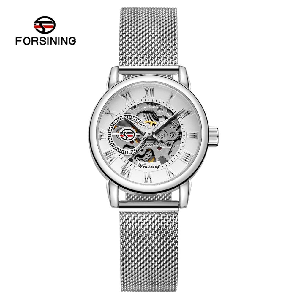 Reloj Mujer FORSINING Mode Fra – Stainless Mesh Band Bewertung und Preis