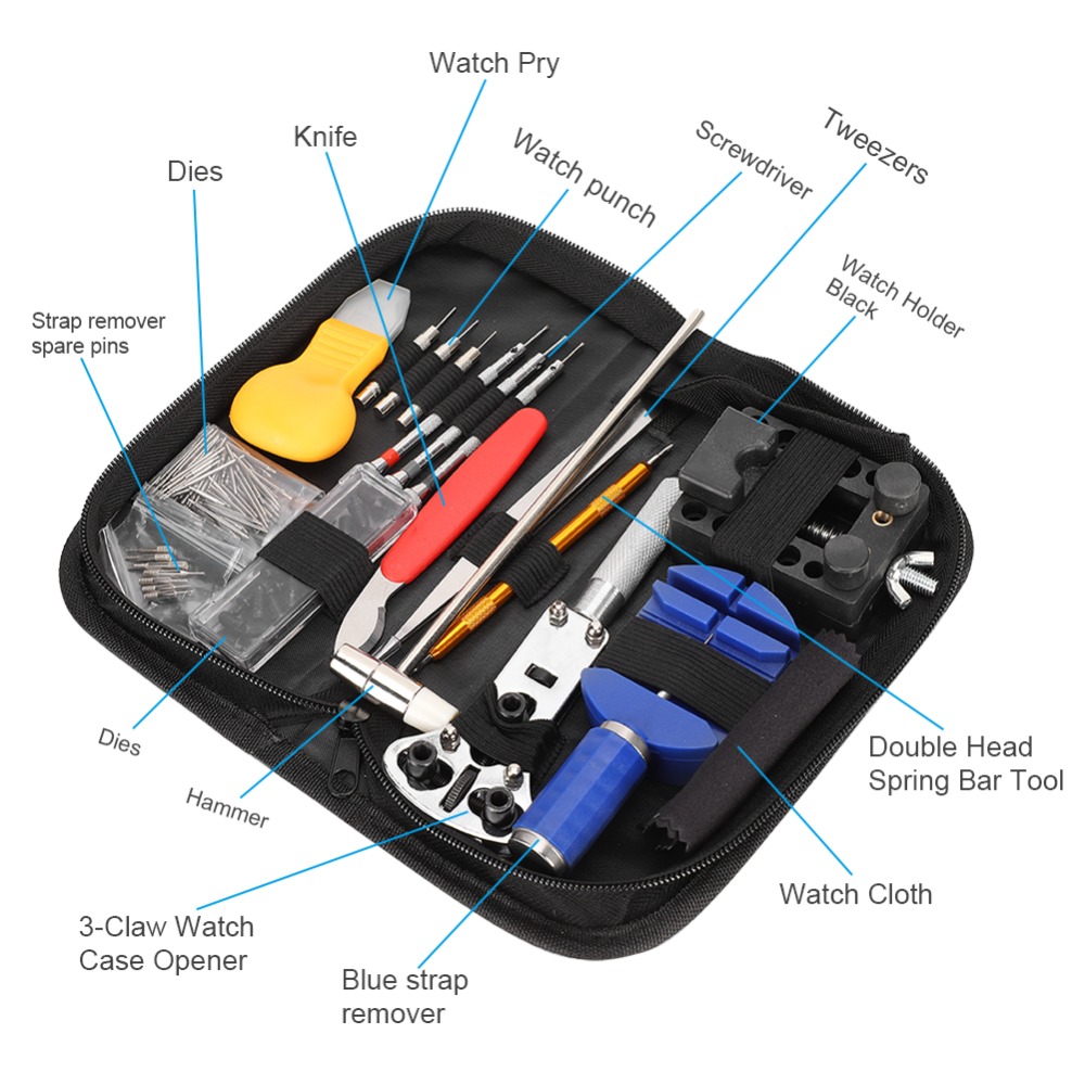 147-teiliges Uhrenreparaturset – Tool Kit Strap Change Bewertung und Preis