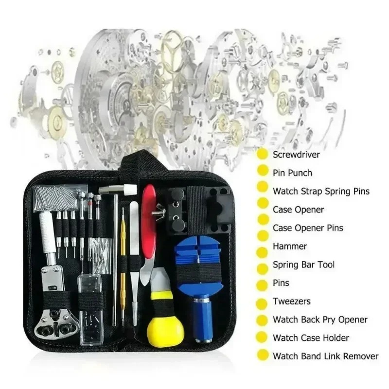 147-teiliges Uhrmacher-Reparat – Tool Kit Strap Change Bewertung und Preis